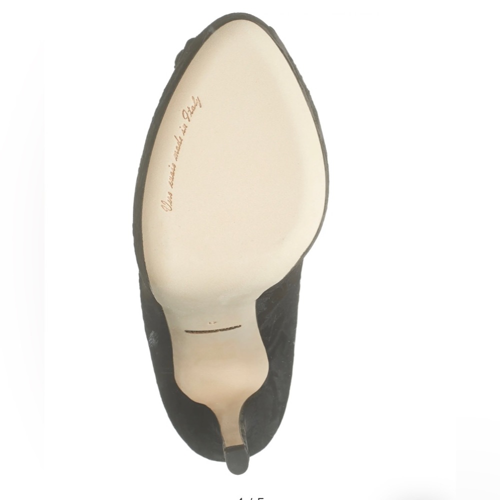New Dolce & Gabbana Embellished Peep Toe Stiletto Platform Sandal - Picture 4 of 5
